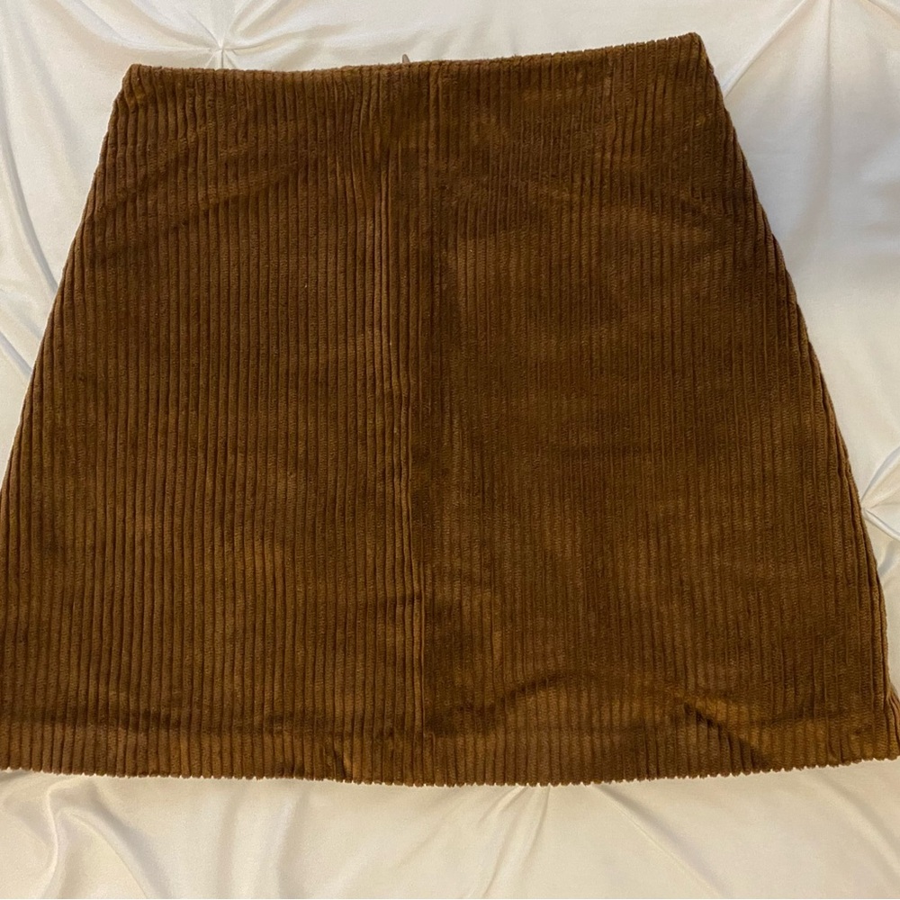 Wilfred Brown Corduroy Mini Skirt